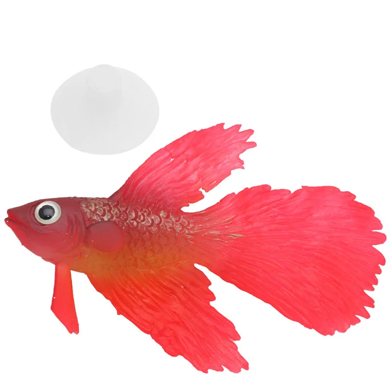 Artificial Aquarium Fish Silicone Betta Realistic Moving Floating Small Fish Ornament for Reef Tanks Aquariums Y5GB