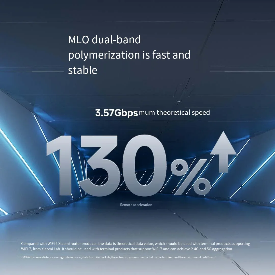เราเตอร์ Xiaomi Mijia รุ่น BE3600 MLO รองรับ WiFi7 แบบดูอัลแบนด์ พร้อม IPTV พอร์ตอีเธอร์เน็ตระดับไฮเอนด์ 2.5G ฟังก์ชันรีพีทเตอร์ VPN รองรับการเชื่อมต่อแบบ Mesh และการเร่งความเร็วการเล่นเกม