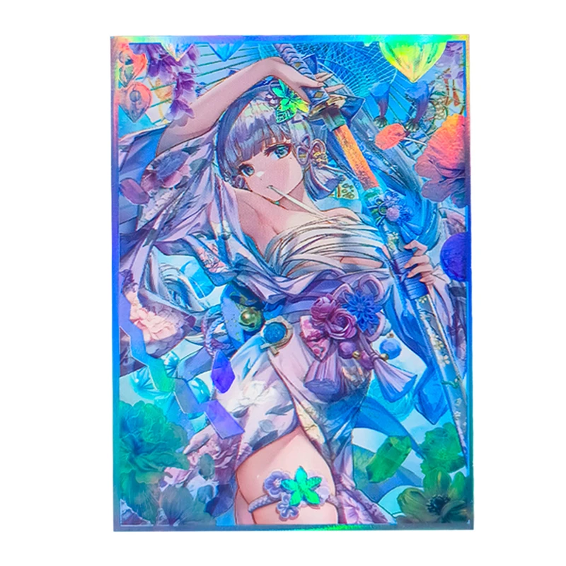 

Набор из 50 шт. защитных чехлов для карт Genshin Impact Kamisato Ayaka, PTCG, DTCG, аниме-игры, коллекционные карты, 66x91 мм, подарок, игрушка