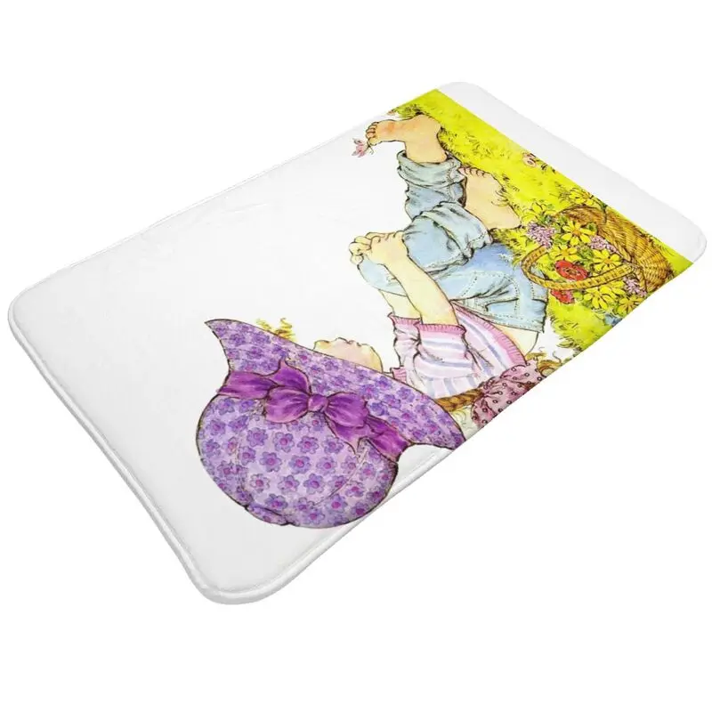 Custom Sarah Kay Girl Cartoon Animation Doormat Mat Anti-Slip Kitchen Bath Garage Rug Carpet 40*60cm