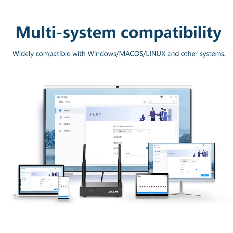 Easy Installation Wireless BYOD Presentation System Dual-Band 5G/2.4G, Multi-Device, 50m Range,