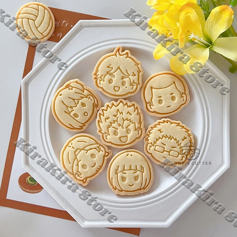 Sugawara Koushi Anime Biscuit Mould Bake Props Haikyuu!! Shoyo Hinata Cute Cosplay Cookie Cutter Beveling Tools Comic-con Gifts