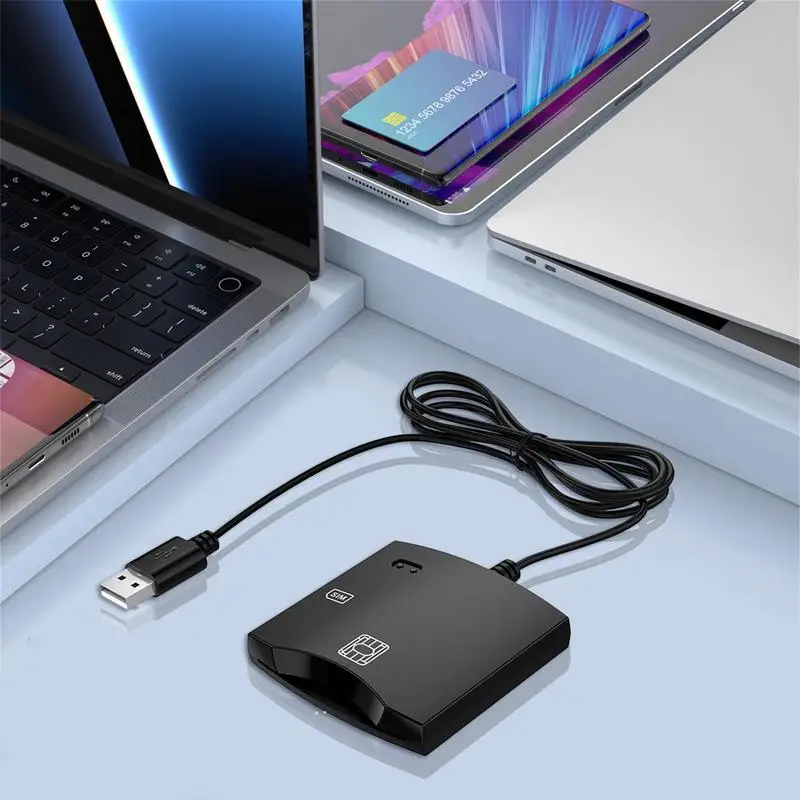 Lettore di smart card USB 2.0 automatico per scheda bancaria/CAC/carta chip/lettore di schede TF per Windows 10 8 7 11 XP Vista ForMacos Linux