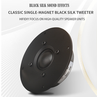 HIFIDIY LIVE 4~4.5 Inch Tweeter Speaker Unit Black Silk membrane 4/8OHM 30W ATreble Loudspeaker B1-95/100/103/104/108/110/116mm