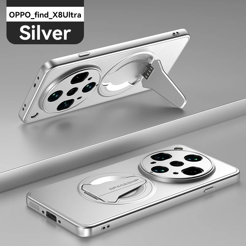 

Hidden Fold Stand Magnetic Magsafe Phone Case For OPPO Find X8 Ultra X8s + X8 Pro X7 Ultra Reno 13 14 Pro Wireless ChargingCover