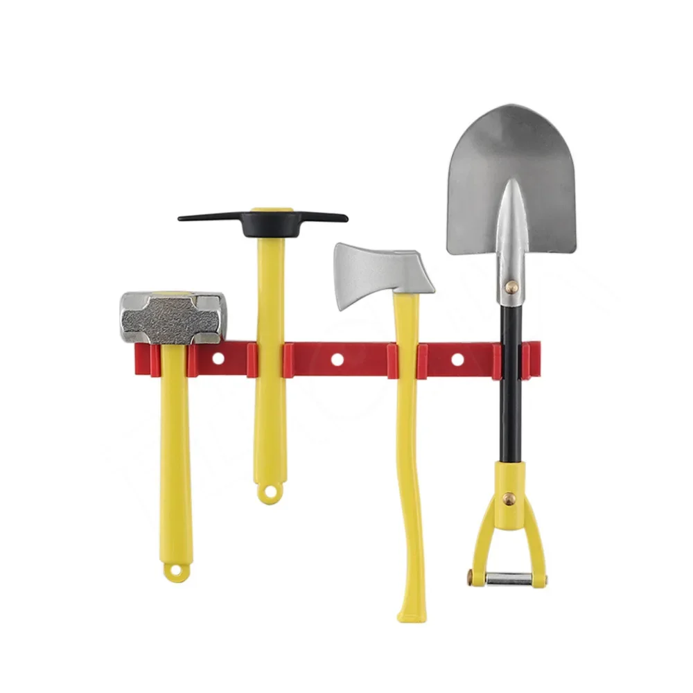 6PCS/set Simulation Climbing Car Changed To Decorative Mood Accessories For TRX4 SCX10 Shovel Hammer Jack