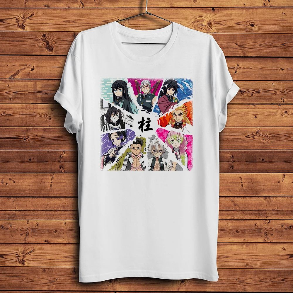 All pillars Hashira Funny anime TShirt Men Homme Daily Short Sleeve casual T Shirt Unisex Kimetsu No Yaiba Manga Tee