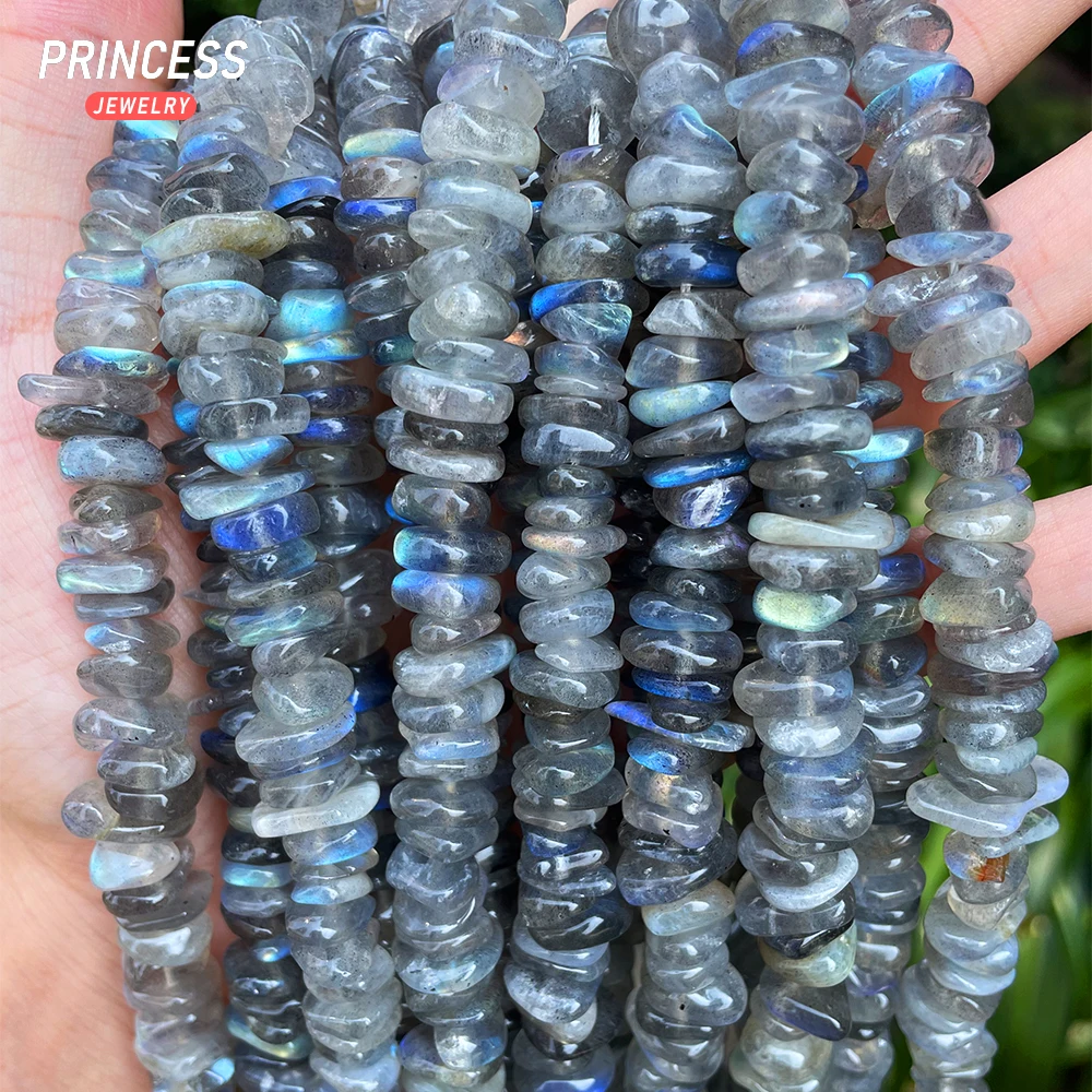 A++ Natural Rainbow Labradorite 8-11mm Crescent Beads Loose Gemstone Beads for Jewelry Making Crystal Beads DIY Accessories