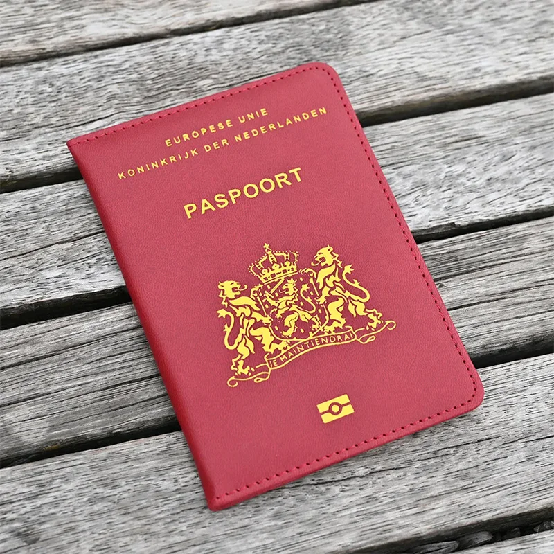 Capa para passaporte nederland, essencial para viagem, capa para passaporte holandês para documentos, passaporte nederlanden paspoorthoesj
