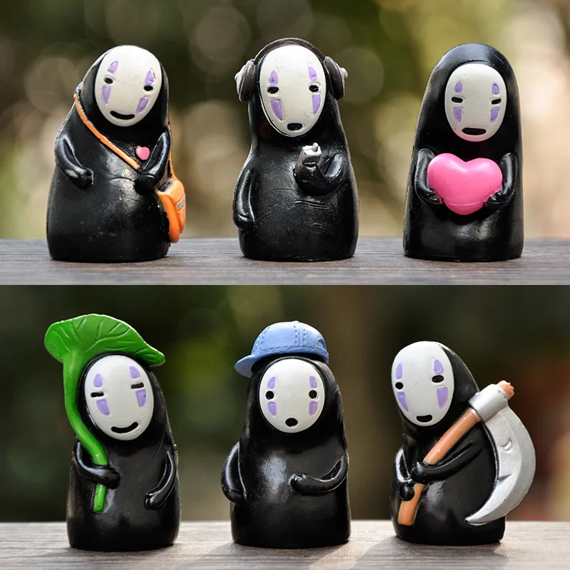 Nuevo set de 6 piezas de figuras de acción de anime Grimace, versión Q, kawaii, modelo de PVC, estatua, juguetes, muñeca, decoración de escritorio, adorno para coche, regalos coleccionables.
