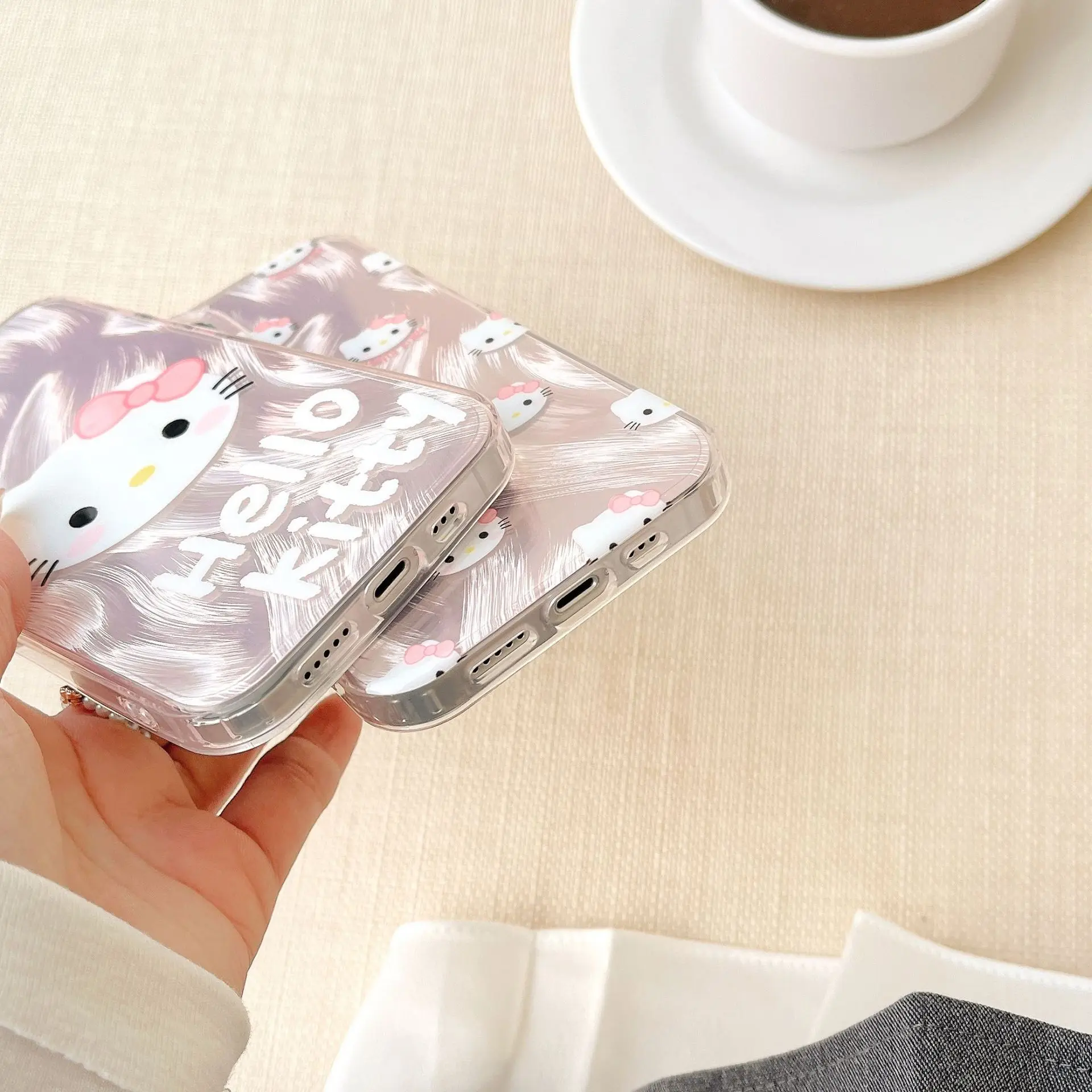 Cute Hello Kitty Phone Case Case For Vivo Y17S Y21 Y21S V25 Y56 Y55 Y75 Y77 Y72 Y52 Y33 Y51S Y53S Y28 V20SE V20 V29 V27 V23 V30