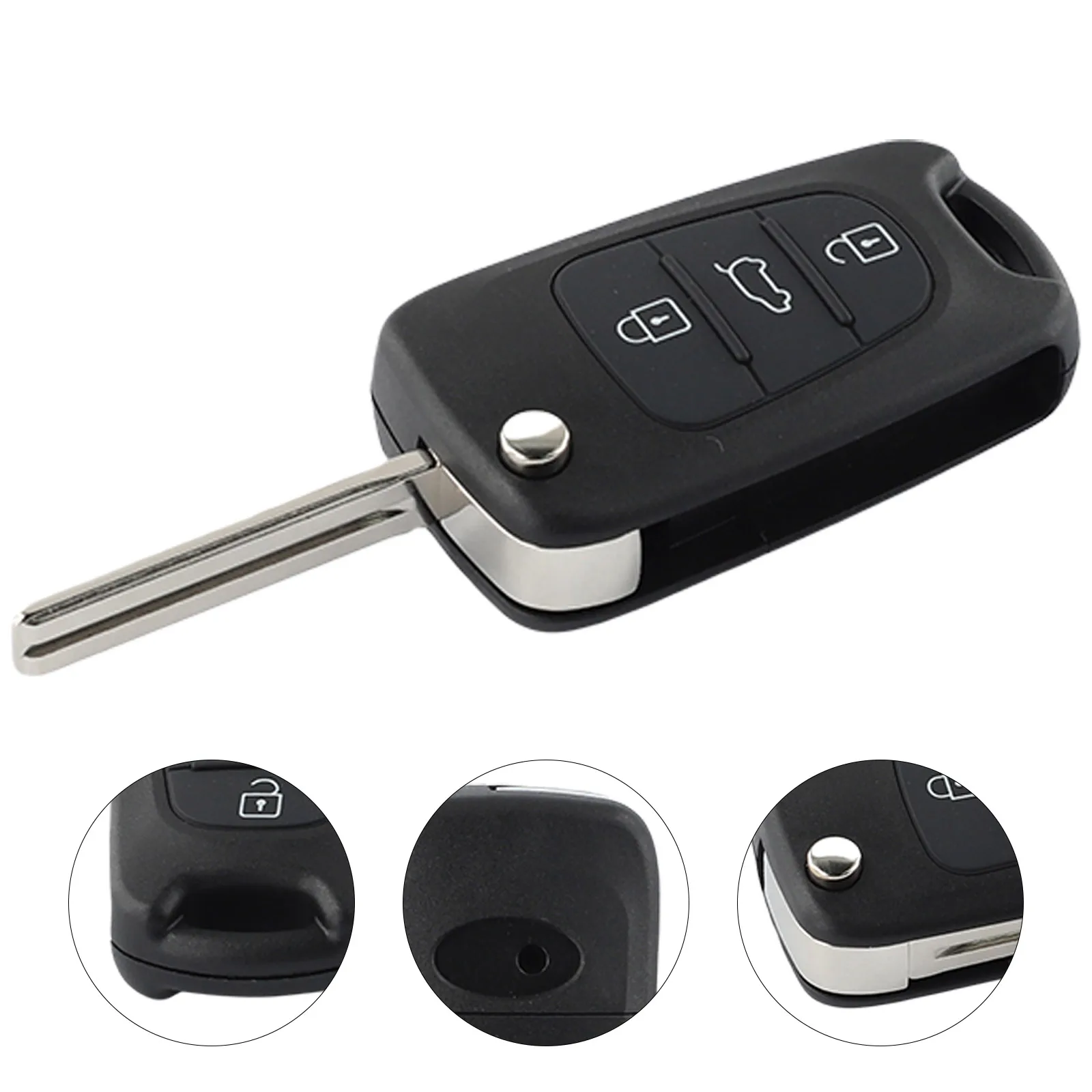 For Hyundai I20 Parts & Accessories Remote Key Case Metal 1pcs/1pacK 3 Button 954301J000 954301K001 High Quality