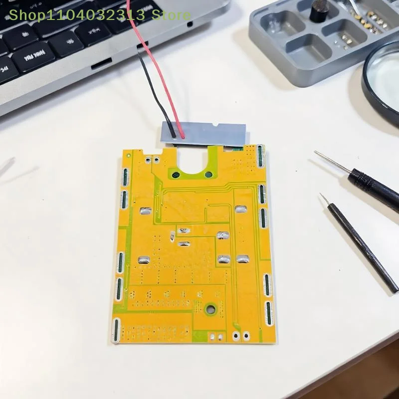 petite1Pcs DIY Accessories 21V 8MOS Balance Protection Board For 18650 Angle Grinder Chainsaw Electric Wrench Protection Board