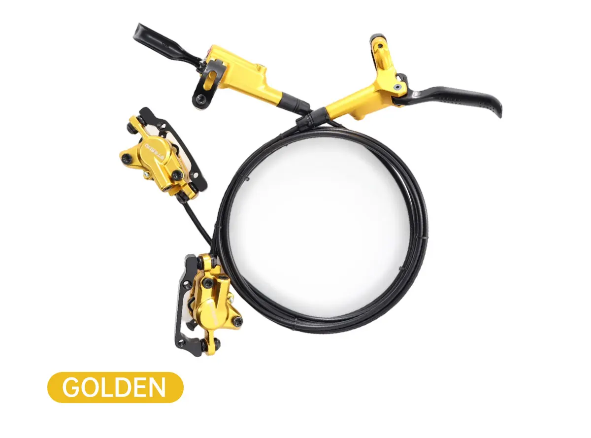TESNO MTB Hydraulische Scheibenbremse 2 Kolben Leichtgewicht E-Bike/Fahrradbremsen 160mm Rotor Bremssattel Vorne Hinten 1000/1800mm Ölbremssatz – Detail 15