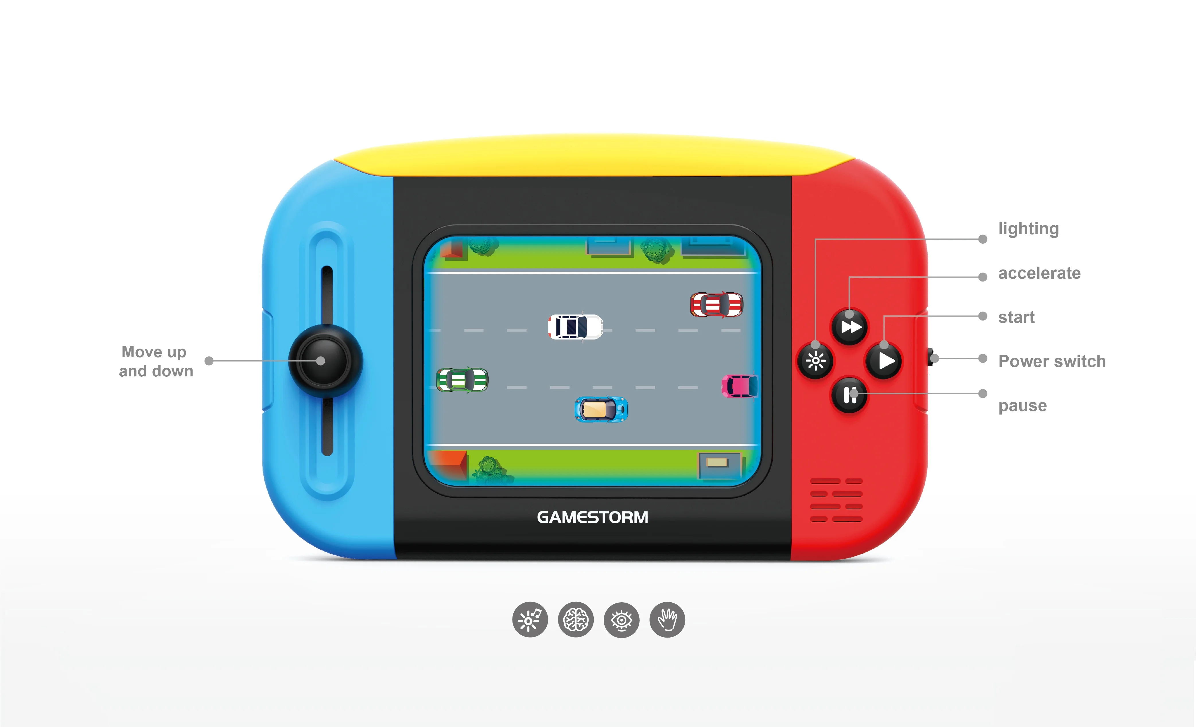 Minigameconsole Stereo Handheld Game Spelers voor elektronisch speelgoed Cadeau draagbare spelers elektronische speelgoedspellen