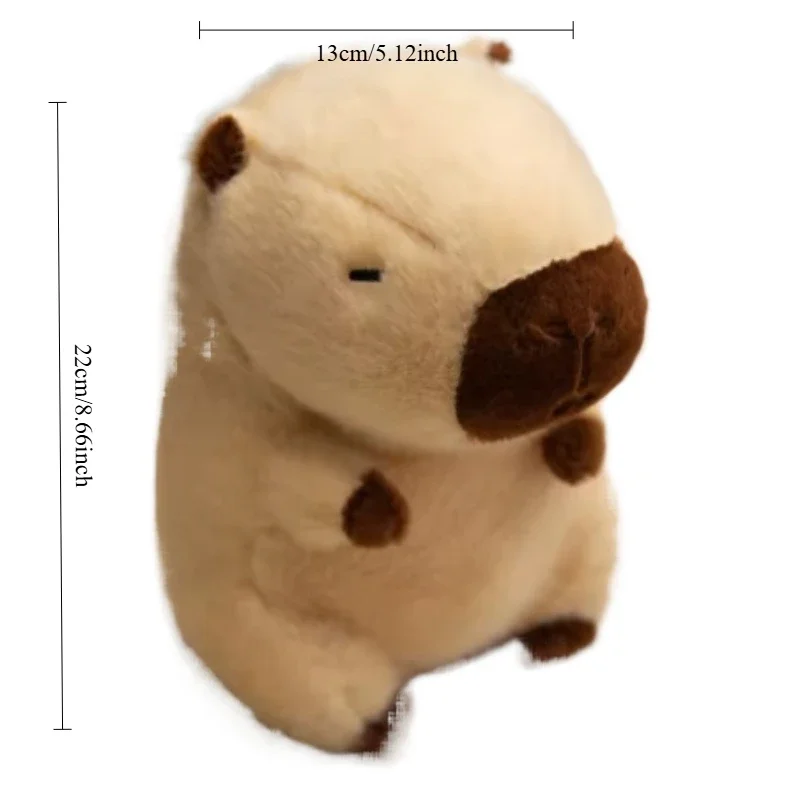 Capibara incandescente giocattoli di peluche luce notturna peluche simpatico cartone animato capibara bambola che dorme giocattolo lenitivo regalo per la fidanzata giocattolo a led