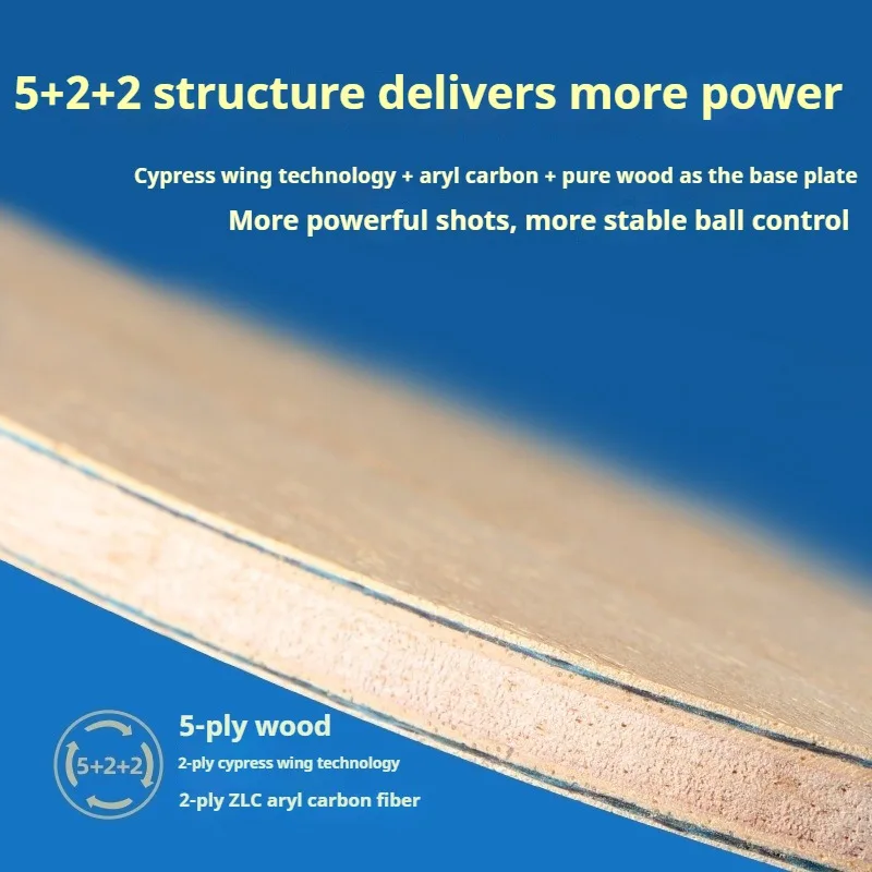 TUTTLE Original Series 9Ply Structure Table Tennis Rackets Bottom Plate Training Table Tennis Bat Racket Table Tennis Blade