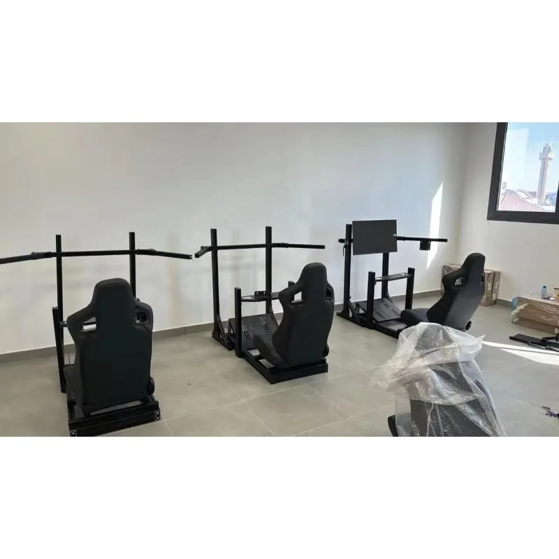 4080 Basic Sim Racing Rig Set Economical T Slot Aluminum Profile Three Screens Holder Bending/Cutting/Welding For Complete