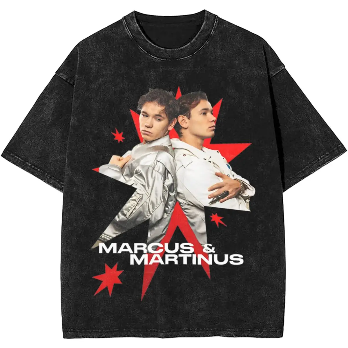 Marcus And Martinus Sweden Norway Eurovisions 2024 Malmo T Shirts Washed Short Sleeve Harajuku T-Shirts Men Streetwear Tee Shirt