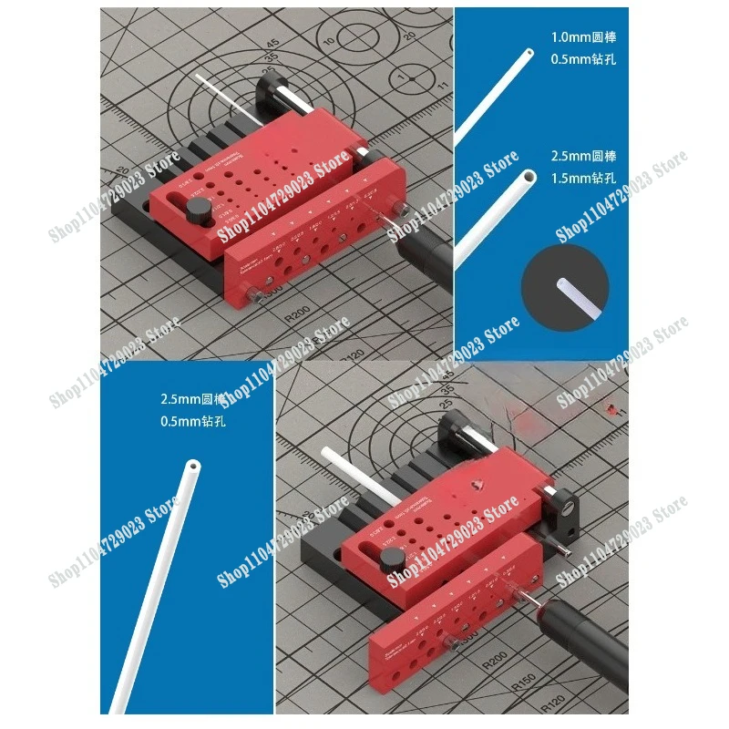 Round Bar Drilling Positioner, Model Tool Round Bar Center Punching Fixture