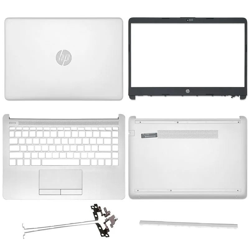 

NEW For HP 14S-DK 14S-DP 14S-CF 14S-CR TPN-I130 TPN-I135 LCD Back Cover Front Bezel Hinges Palmrest Bottom Case L24469-001 Silve