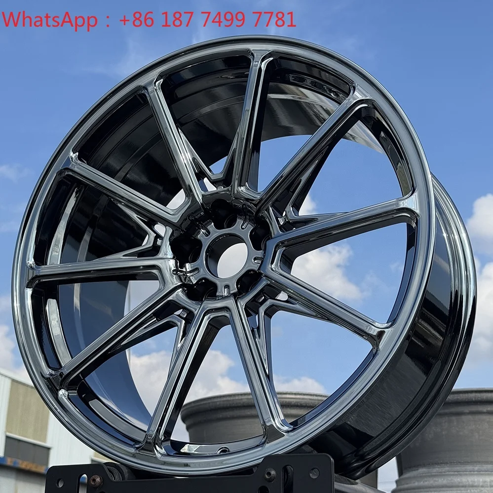 

Custom 18 19 20 21 22 23 24 Inch 5x112 Chrome Black 6061-T6 Alloy Passenger Rims For BMW M3 M4 M5 M8 G80 Audi A6 Q8
