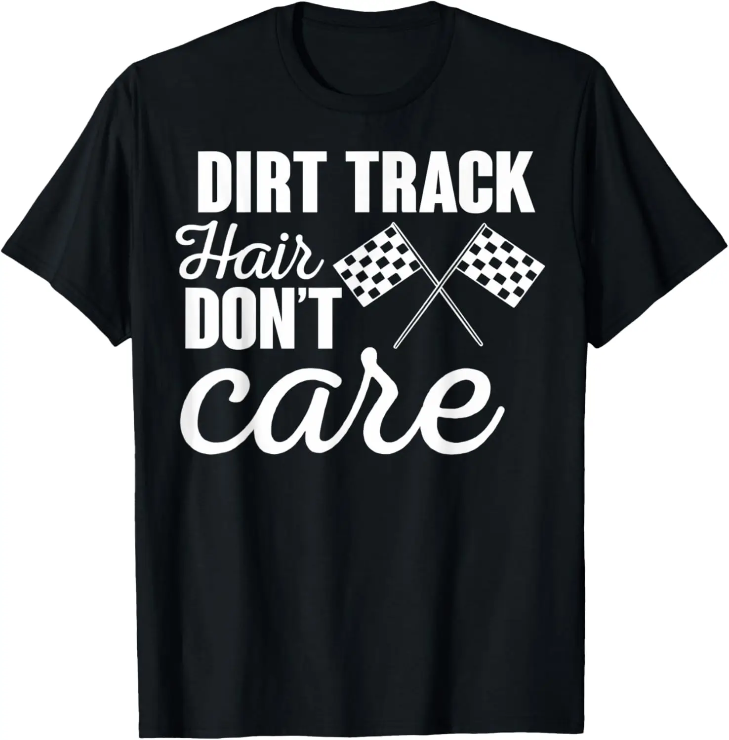 

Футболка для волос Dirt Track Hair Don't Care Dirt Track Racers Dirt Track Hair