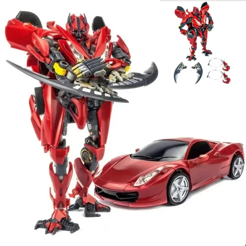 In Stock Transformation Toy Ko Dino Bs-01 BS01 Enlarged Version Autobot Red Super Sports Car Boys Collect Action Figure Toys