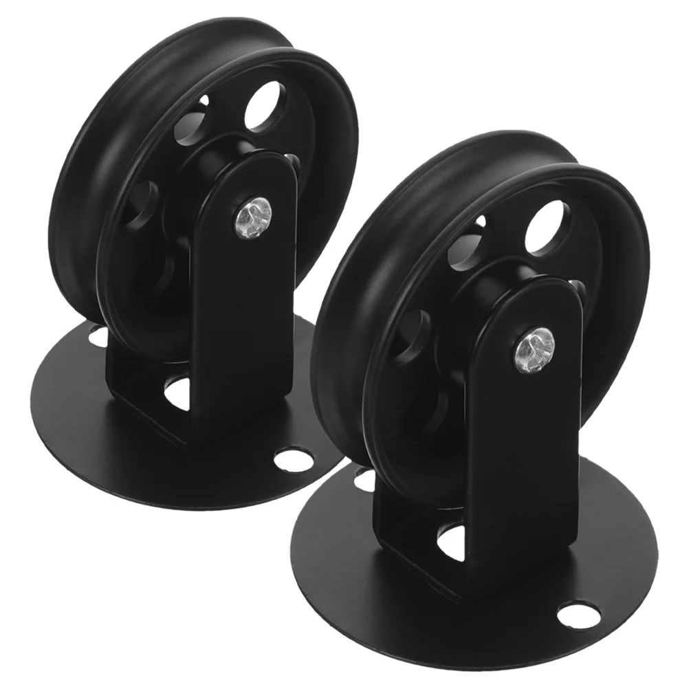 2 قطعة بكرات السقف خمر للمصابيح عجلات بكرة مضاءة قلادة غنيمة جبل رفع نظام السحب مصباح معلق الصناعية #6