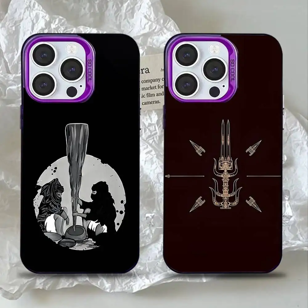 

Sikh Khanda Sikhism SOVEREIGN Phone Case For iPhone 17,16,15,14,13,12,11,Mini,Pro,SE,MAX Purple Matte Silicone Cover
