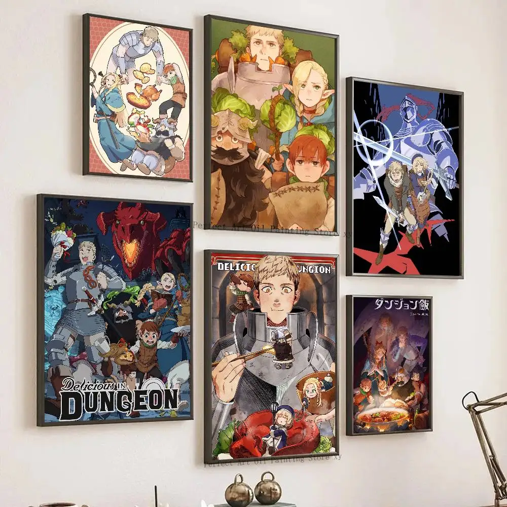 D-Delicious In D-Dungeon Cartoon Anime Posters Living Room Bar Cafe Quality Canvas Vintage Style Comics Painting Art Home Wall