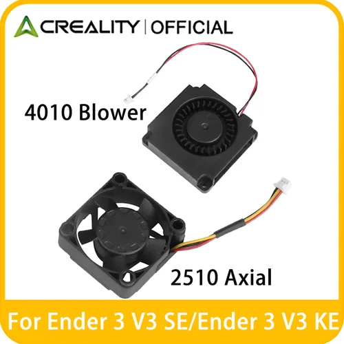 Ventiladores oficiales Creality Ender 3 V3 SE, ventilador 4010 24V DC 2510 ventilador de refrigeración Axial para impresora 3D Ender3 V3 SE/Ender3 V3 KE par