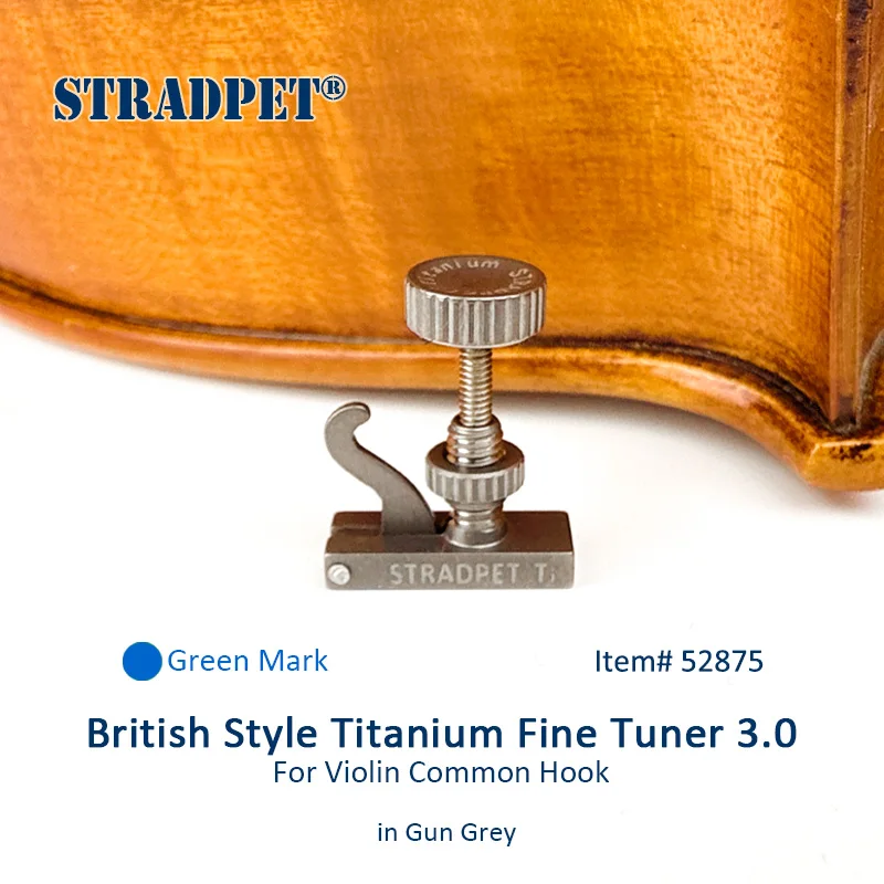 STRADPET British Style Titanium Fine Tuner3.0/3.1 for violin, Violin Accessories