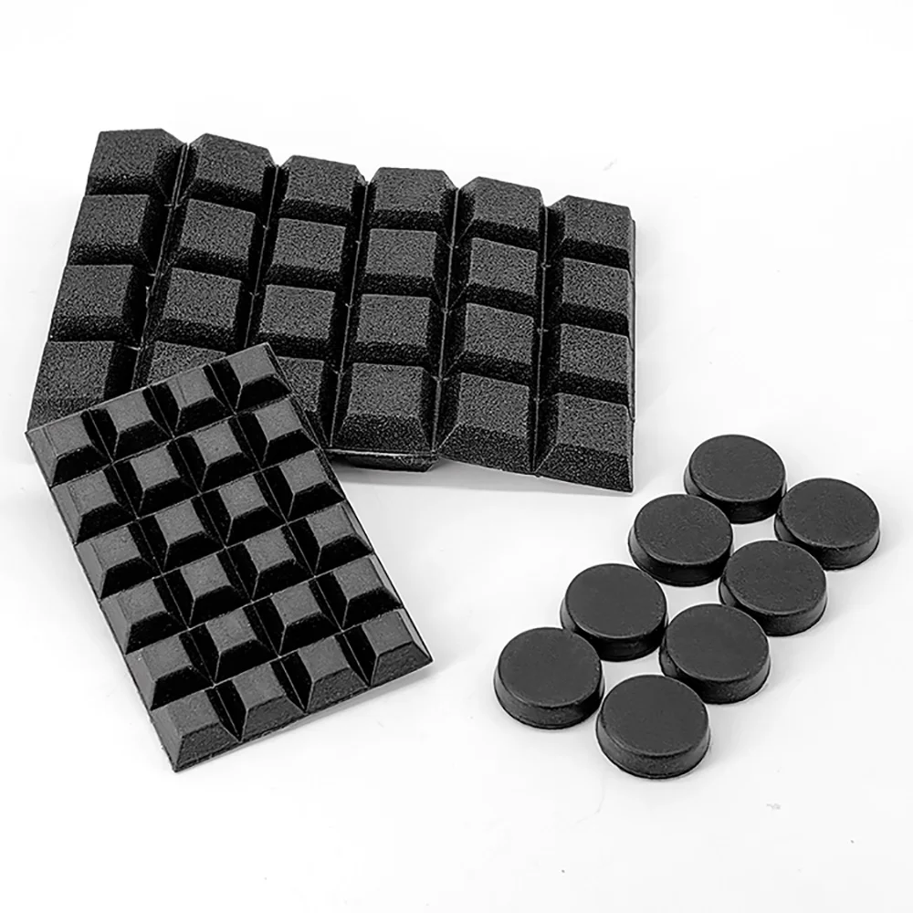 10/20pcs Self-Adhesive Silicone Rubber Furniture Leg Pad Floor Scratch Protector Hardware Chair Table Feet Cushion Spacer Gasket