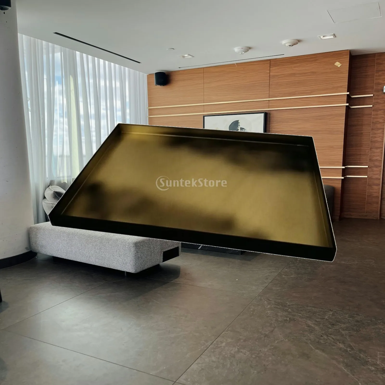 Luxury Metal Serving Tray for Coffee Table Vanity Tray and Party Food Presentation