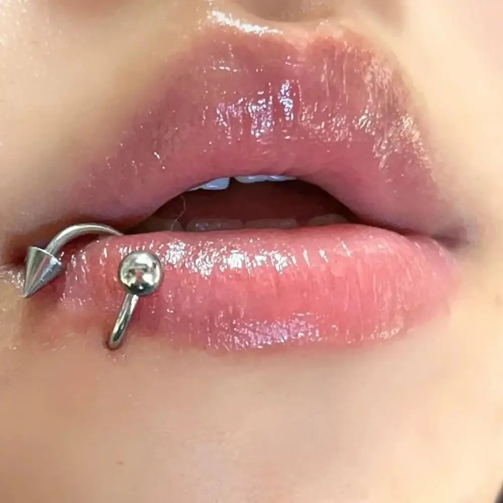 Stainless Steel Nose Ring Piercing Horseshoe Spike Septum Piercing Lip Tragus Helix Piercing Body Piercing Ring Hip Hop S-shape