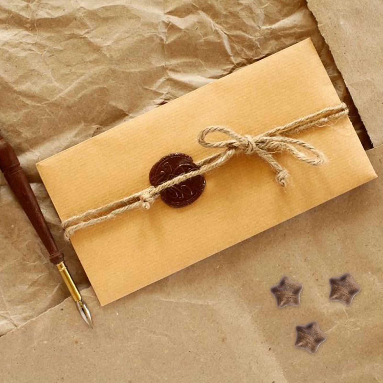 

120 Pcs Wax Pellets Star Envelop Stamp Sealing Wax Shape Retro Beads Envelop Craft Projects Tea Packaging