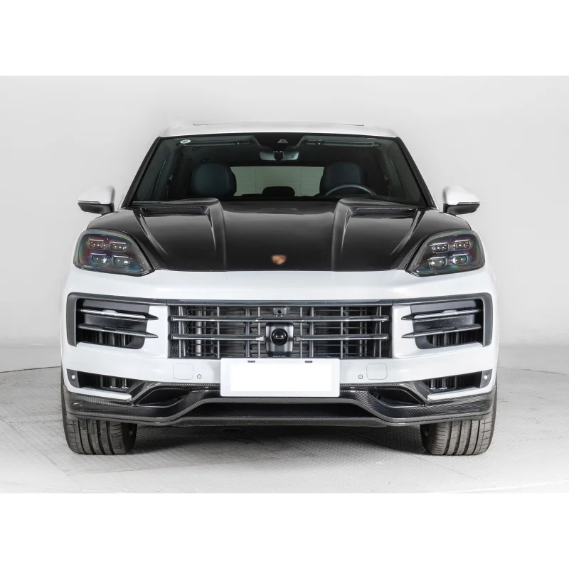 Facelift for Porsche Cayenne 2024-2025 9Y0.2 OE Upgrade TKT Front and Rear Lips Dry Carbon Twill Gloss