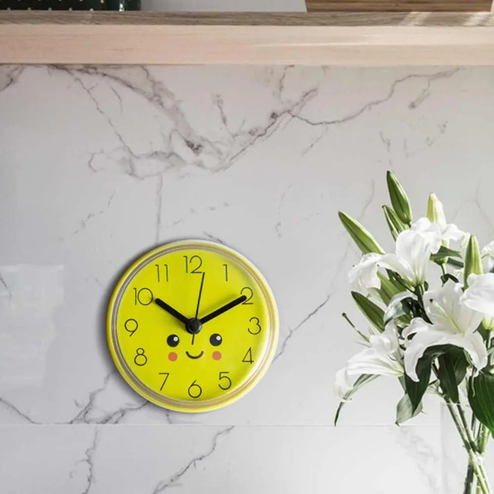 Kitchen Living Room 3D Clock Art Mini Sucker Minimalist Shower Clocks Home Decor Wall Watch Wall Clock - view 4
