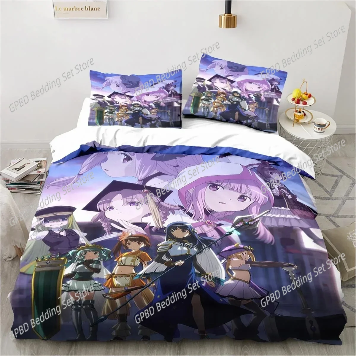 Puella Magi Madoka Magica 3D Bedding Set Duvet Cover Pillowcases Single Twin Full Queen King Size Home Decor Quilt Boys Gift