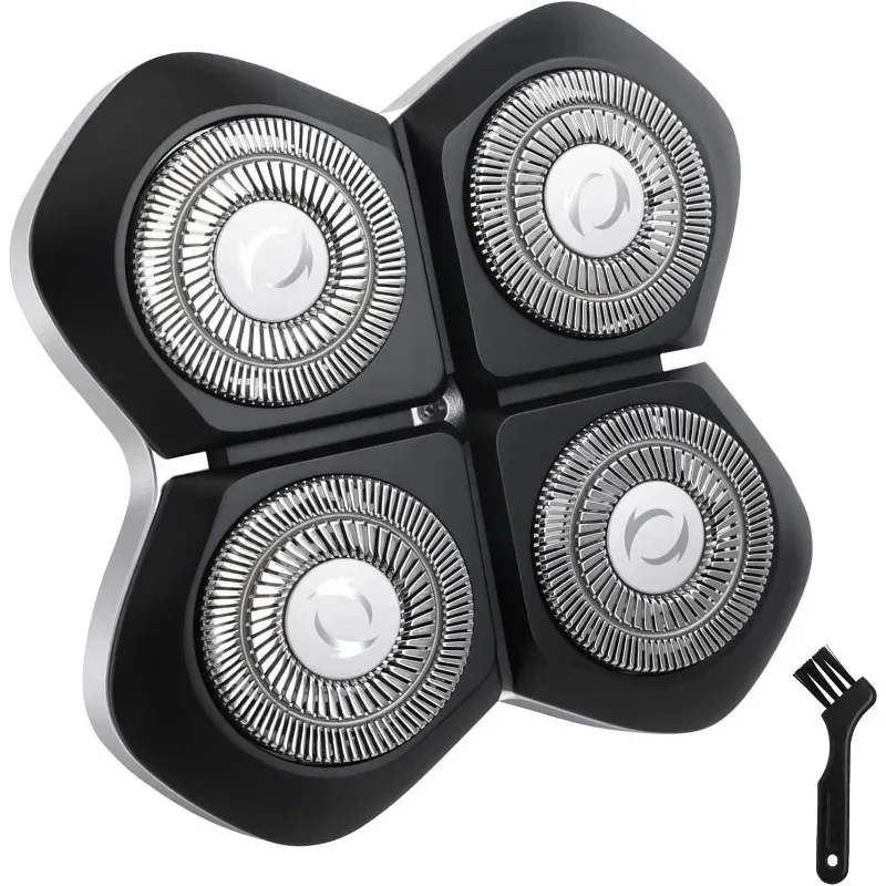 Replacement Blade Shaver Head Shaver Replacement Heads Head Shaver for Men - Washable Shaver Blade for Wet & Dry Shaving
