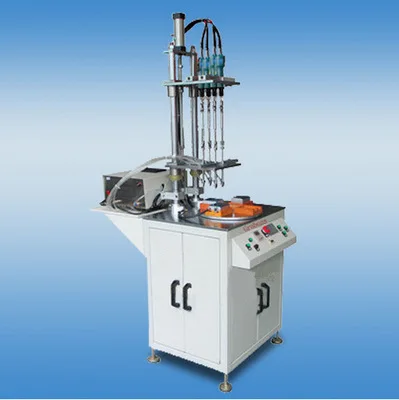 Turntable type multi-head automatic screw punching machine, one-time locking of all, four, six or eight heads