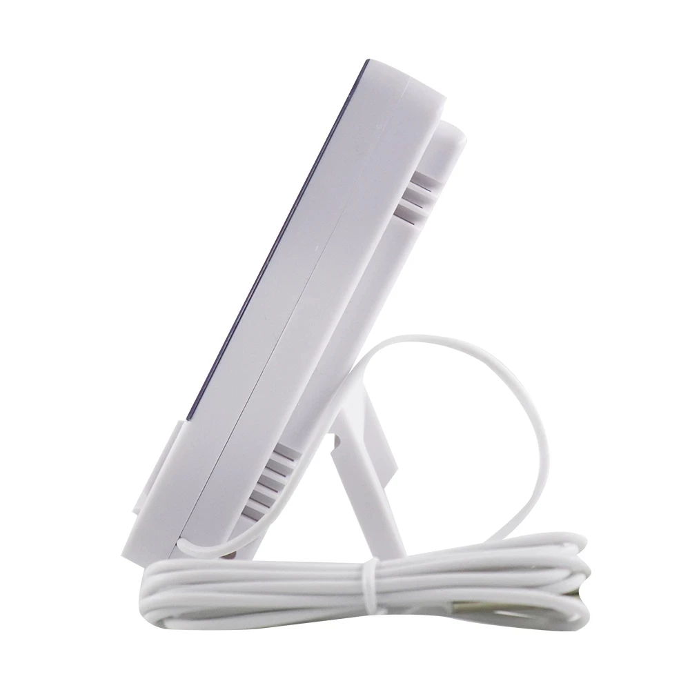 Nuevo LCD electrónico Digital temperatura humedad medidor termómetro higrómetro interior exterior estación meteorológica reloj HTC-1 HTC-2