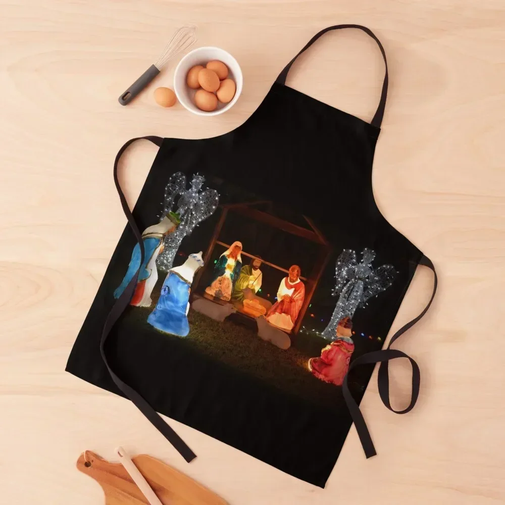 The Nativity Apron Kitchen Tools manicurist Apron