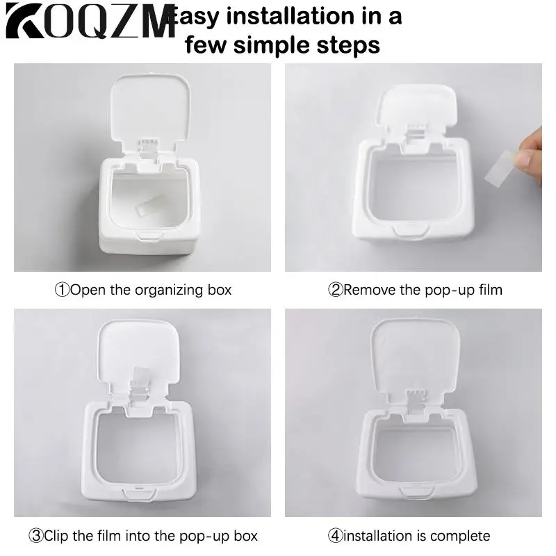 1pc White Storage Box Desktop Organizer Large Capacity Postcards Stickers Box Subpackage Holder