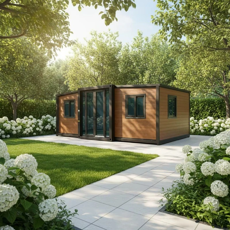 Collapsible House Container 20ft Prefab Expandable Foldable Portable Modern Breathable Insulated for Apartment Hotel Customized