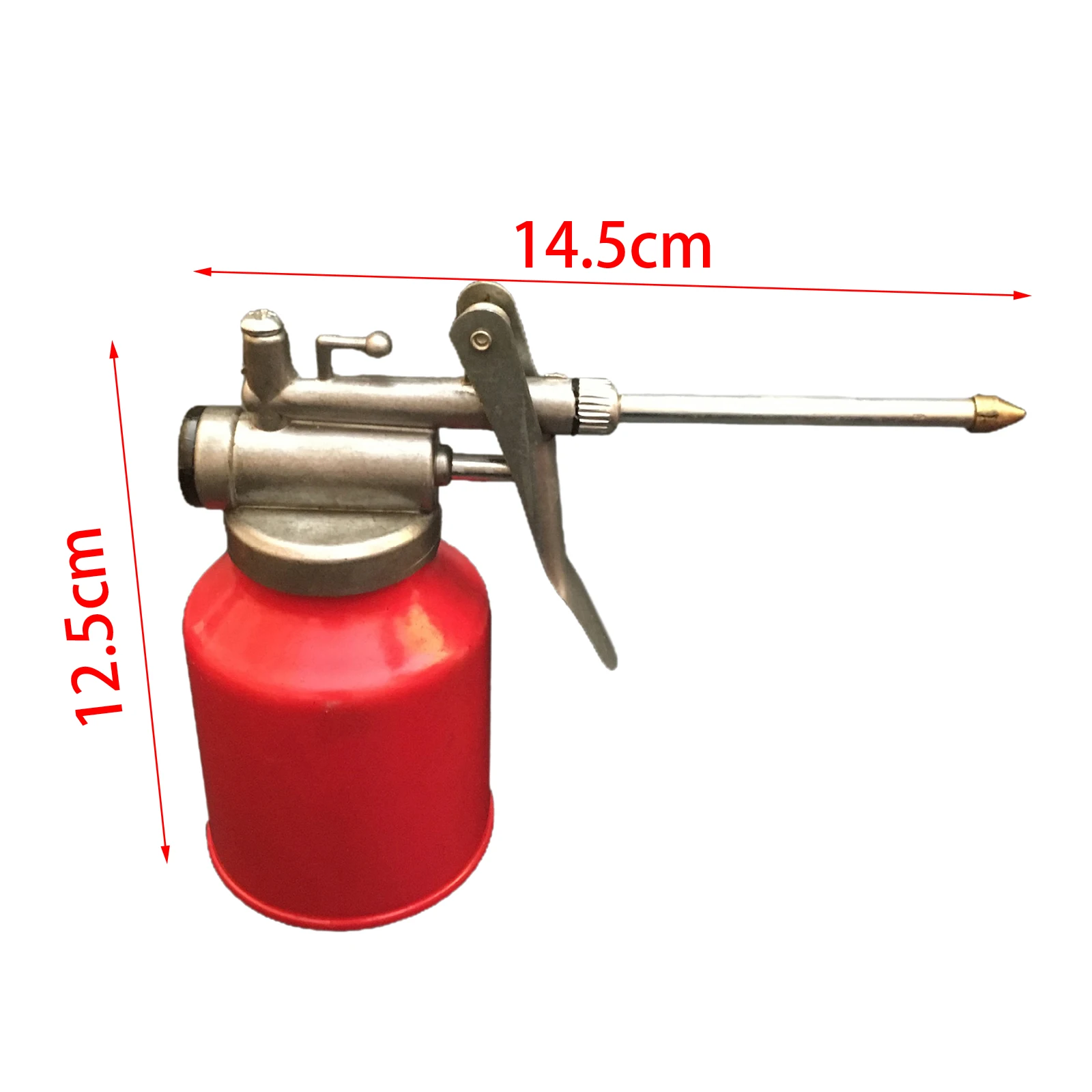 High Pressure Thumb Pump Oiler with Long Nozzle Oil Pot Spray Can Lubrication Oil Can Bottle for Auto Home Lubricating Airbrush