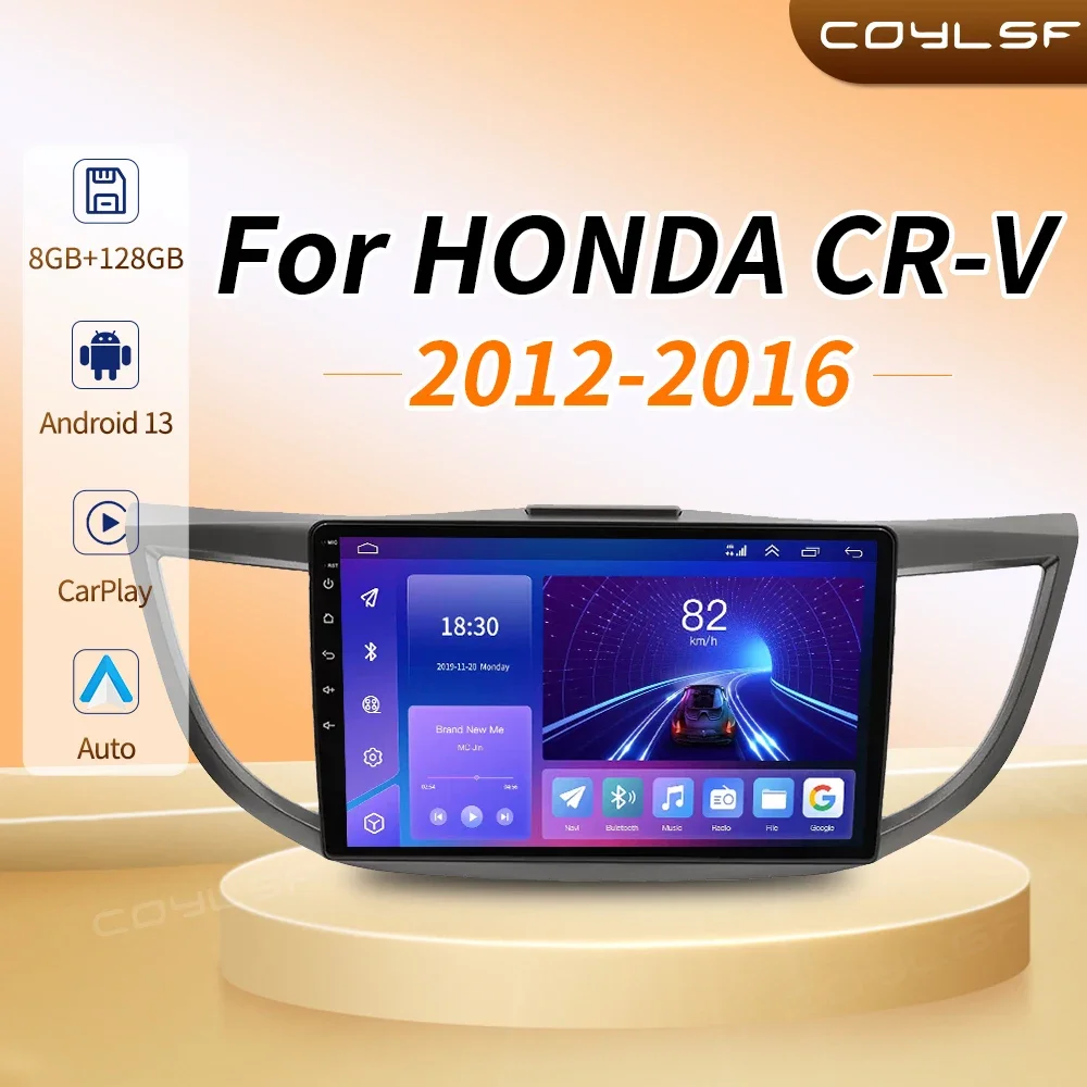 

Android 13 4G Car Radio For Honda CR-V 4 CRV RM RE 2012-2016 Multimedia Video Player 2 Din GPS Navigation Carplay Head unit