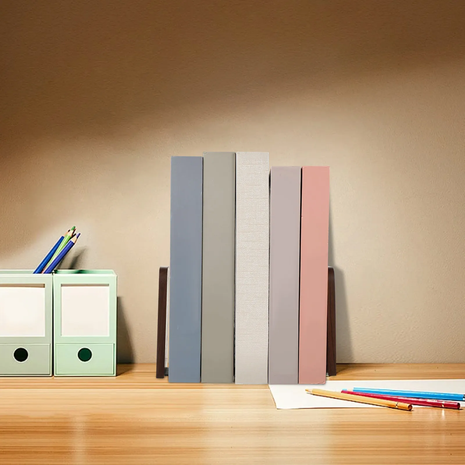 

2 шт. деревянных подставок для книг, прочные и устойчивые, декоративные органайзеры для книжных полок, домашний декор, держатели для книг