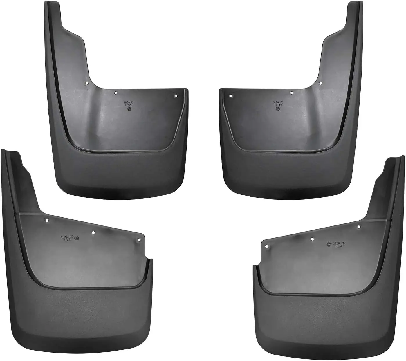 

Custom Mud Guards for 2020 - 2026 Chevrolet Silverado 2500/3500 HD (Excludes Dually), Black, Front & Rear Set, 4 - pc, Durable